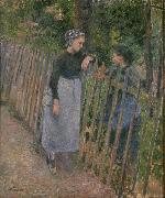 Camille Pissarro Conversation oil painting